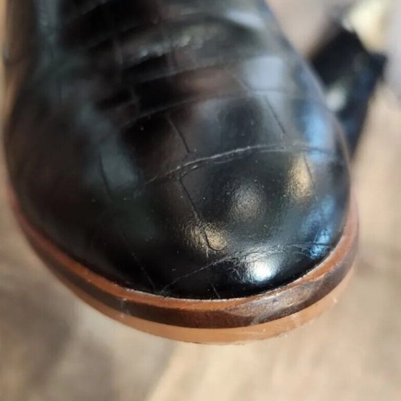 Cole Haan Grand Series 360 Oxford Croc Embossed Leather Shoes - Picture 16 of 16